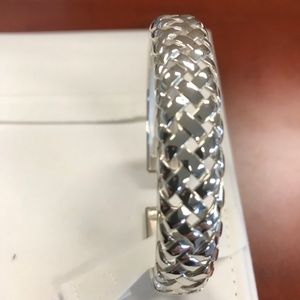 Sterling Silver Hinged Cuff